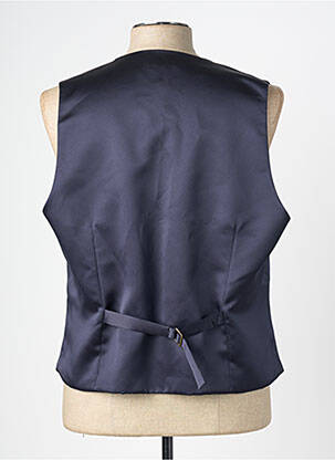 Gilet sans manche tissage satiné bleu CATOGAN homme