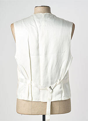 Gilet sans manche bi-matiére beige NOGARET homme