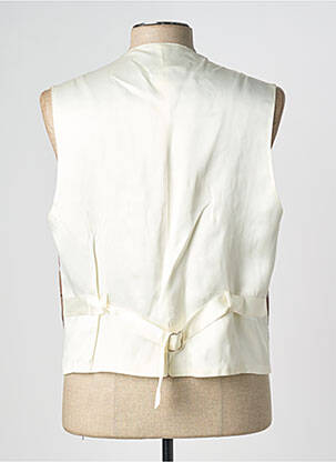 Gilet sans manche effet matière satinée marron NOGARET homme