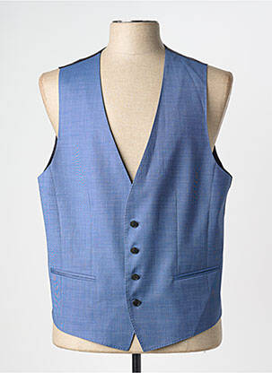 Gilet sans manche bi-matiére bleu HUGO BOSS homme