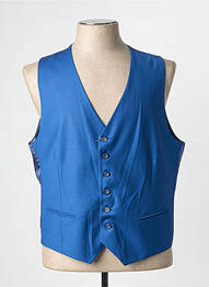 Gilet sans manche bi-matiére bleu GREGE CREATION homme