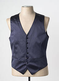 Gilet sans manche tissage satiné bleu GREGE CREATION homme
