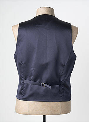 Gilet sans manche tissage satiné bleu GREGE CREATION homme