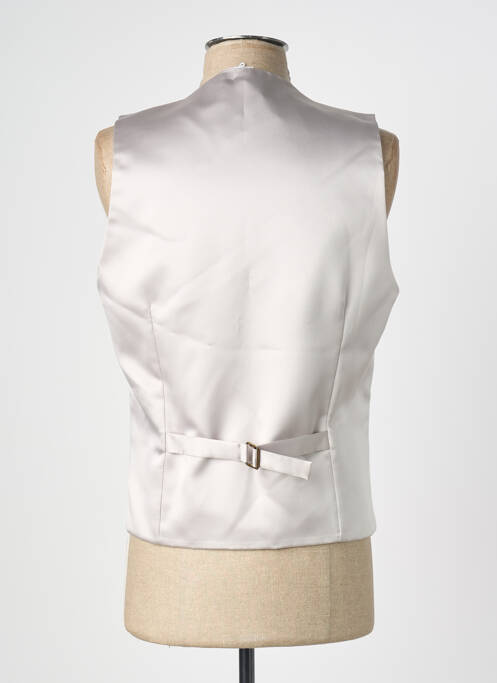 Gilet sans manche effet matière satinée gris GREGE CREATION homme