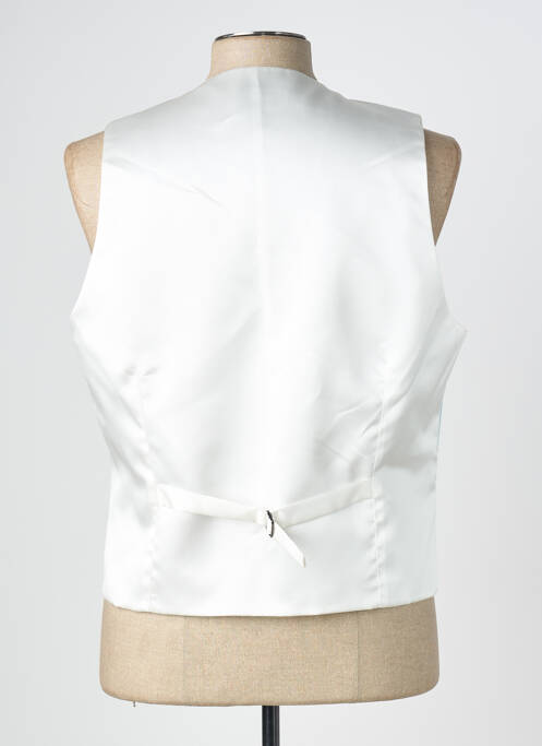 Gilet sans manche effet matière satinée bleu GREGE CREATION homme