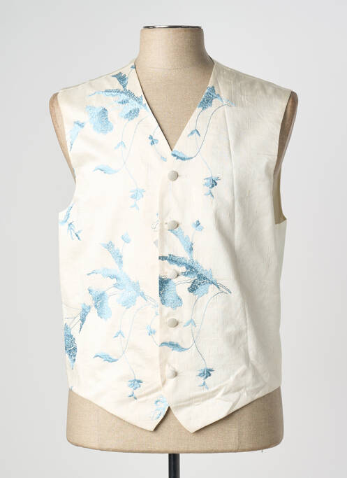 Gilet sans manche effet matière satinée bleu NOGARET homme