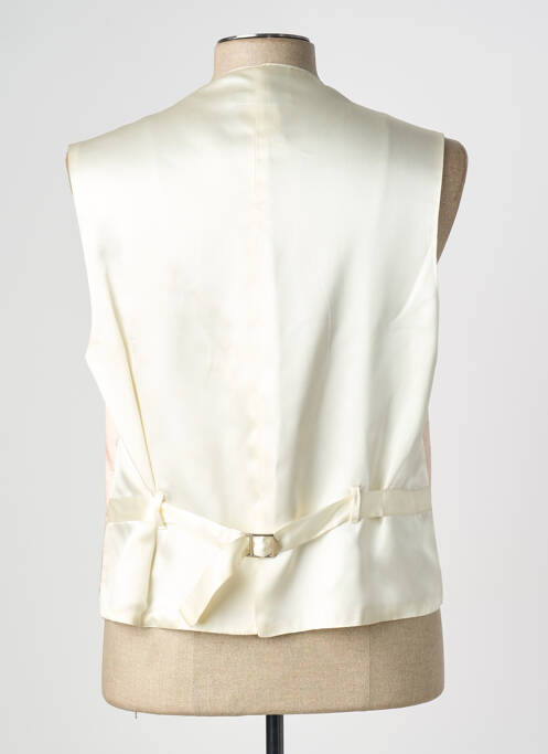 Gilet sans manche effet matière satinée rose NOGARET homme