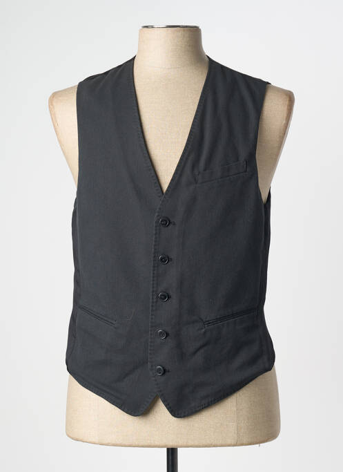 Gilet sans manche noir TRUSSARDI JEANS homme