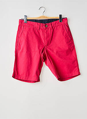 Bermuda stretch taille normale rouge EDEN PARK homme