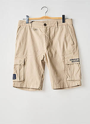 Bermuda tissage denim taille normale beige AERONAUTICA homme