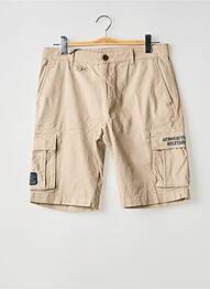Bermuda stretch taille normale beige AERONAUTICA homme