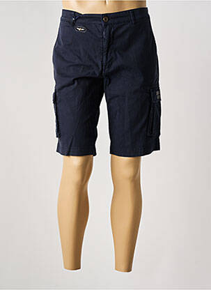 Bermuda stretch taille normale bleu AERONAUTICA homme
