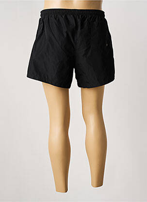 Short de bain effet matière satinée noir AERONAUTICA homme