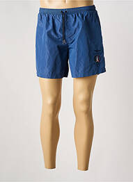 Short de bain effet matière satinée bleu AERONAUTICA homme