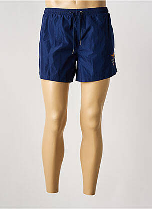 Short de bain effet matière satinée bleu AERONAUTICA homme
