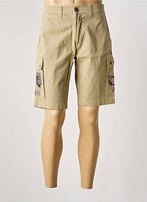 Bermuda beige AERONAUTICA pour homme