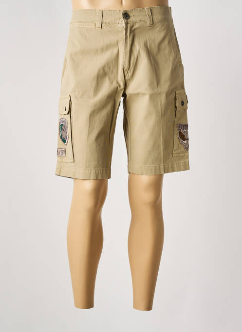 Bermuda beige AERONAUTICA pour homme