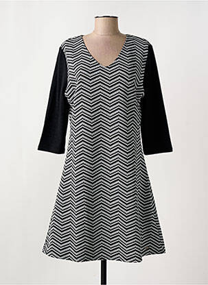 Robe mi-longue manches 3/4 manches 3/4 gris SMASH WEAR femme