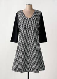 Robe mi-longue manches 3/4 manches 3/4 gris SMASH WEAR femme