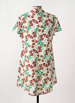 Robe courte coupe évasée manches courtes rouge LES P'TITES BOMBES femme