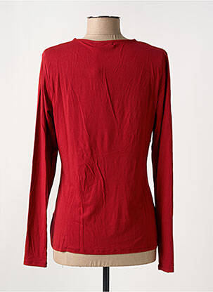 T-shirt col v manches courtes rouge SMASHED LEMON femme