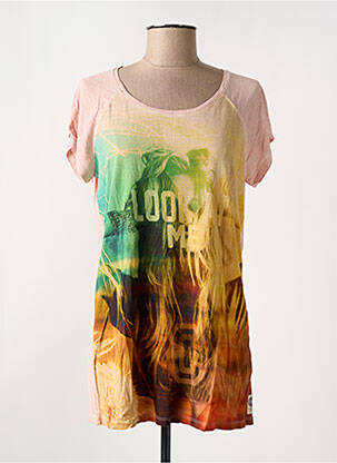 T-shirt imprimé fantaisie manches courtes rose CHIPIE femme