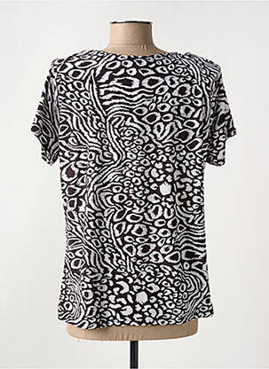 T-shirt stretch manches courtes noir GENUINE femme