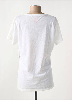 T-shirt imprimé fantaisie manches courtes blanc FOX femme