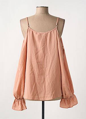 Top coupe fluide manches longues rose LES P'TITES BOMBES femme