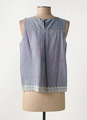 Top stretch sans manche bleu YES.ZEE femme