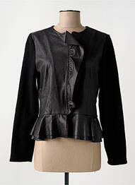 Veste chic fermeture boutonnée sur le devant noir COTTON BROTHERS femme