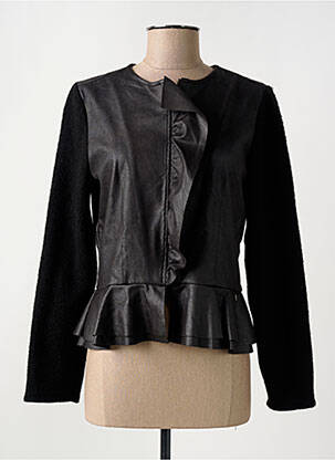 Veste chic fermeture boutonnée sur le devant noir COTTON BROTHERS femme