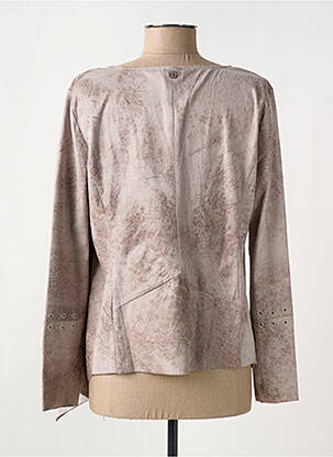 Veste chic col v marron LES P'TITES BOMBES femme