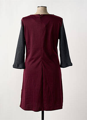 Robe mi-longue manches longues manches longues rouge SMASH WEAR femme