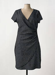 Robe mi-longue manches courtes manches courtes noir SMASH WEAR femme