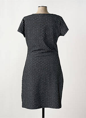 Robe mi-longue manches courtes manches courtes noir SMASH WEAR femme