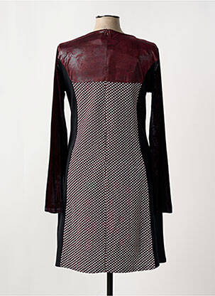 Robe mi-longue manches longues manches longues rouge SMASH WEAR femme