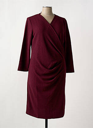Robe mi-longue manches longues manches longues rouge B.YOUNG femme