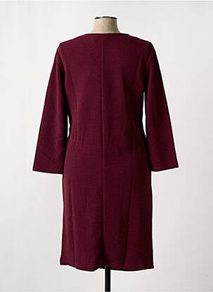 Robe mi-longue manches longues manches longues rouge B.YOUNG femme