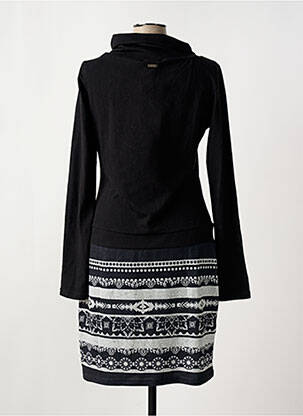 Robe pull stretch manches longues noir SMASH WEAR femme