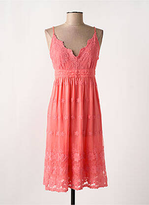 Robe mi-longue orange MOLLY BRACKEN femme