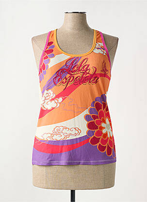 Top orange LOLA ESPELETA femme