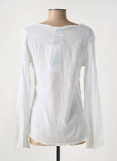 Top coupe cintrée manches longues blanc LOLA ESPELETA femme