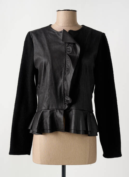 Veste chic fermeture boutonnée sur le devant noir COTTON BROTHERS femme