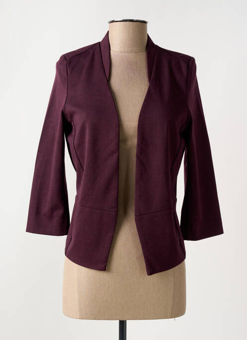Blazer finition intérieure biaisée violet B.YOUNG femme