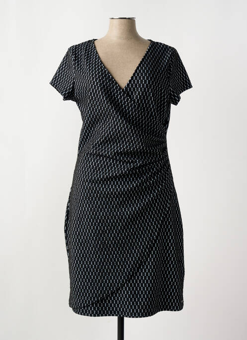 Robe mi-longue manches courtes manches courtes noir SMASH WEAR femme