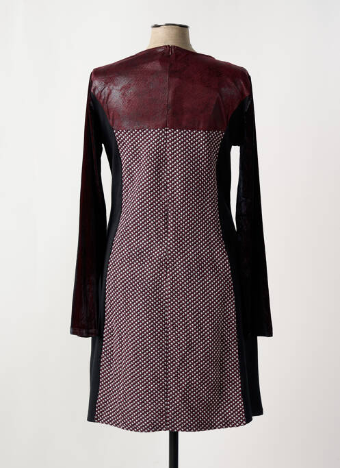 Robe mi-longue manches longues manches longues rouge SMASH WEAR femme