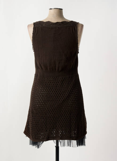 Robe courte marron DDP femme