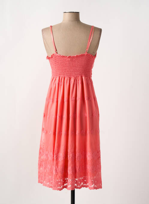 Robe mi-longue orange MOLLY BRACKEN femme