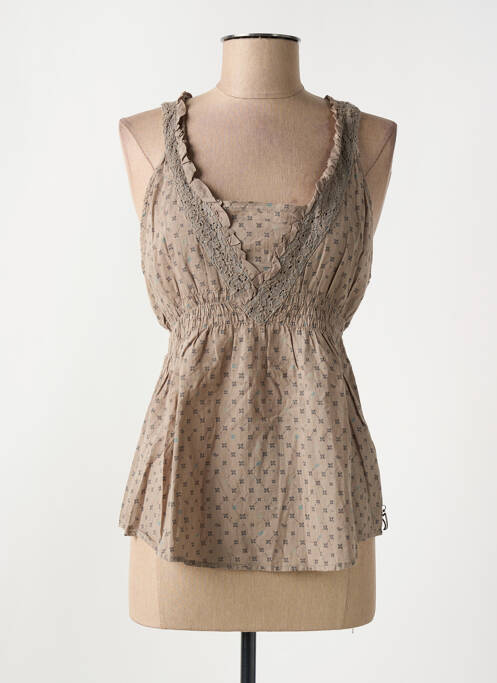 Top marron LOLA ESPELETA femme